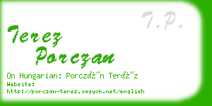 terez porczan business card